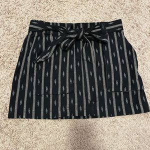 Cotton Mini Skirt w/Pockets